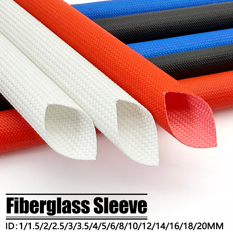 Cable Sleeve Braided - Silicone Coated Fiberglass Braided Sleeve 1~20mm