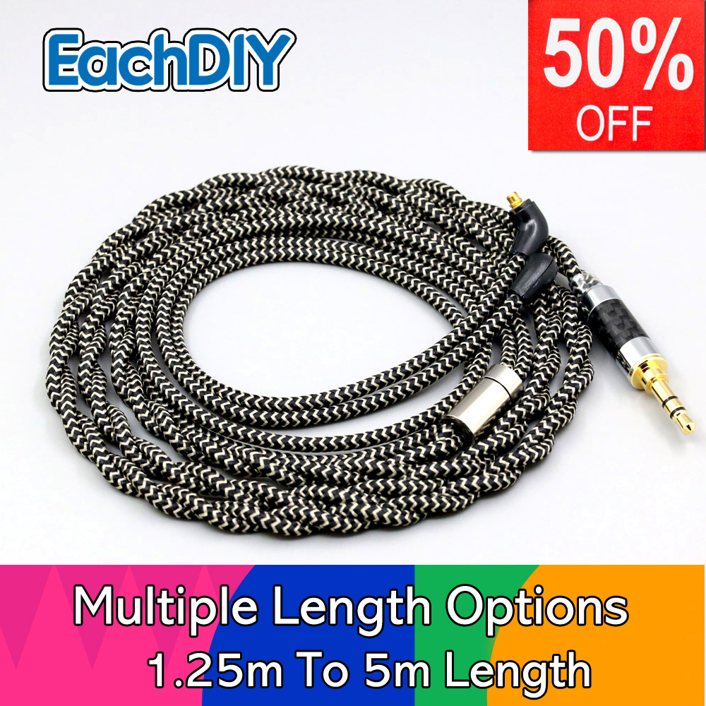 Cable Sleeve Braided - 2 Core 2.8mm Litz OFC Earphone