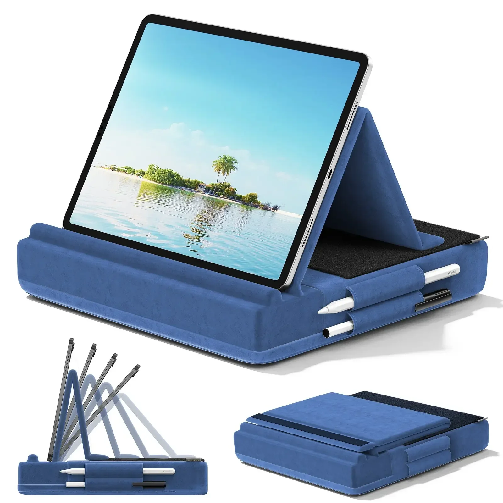 Desk Corner Mat - Upgraded Tablet Pillow Stand Multi-Angle Viewing