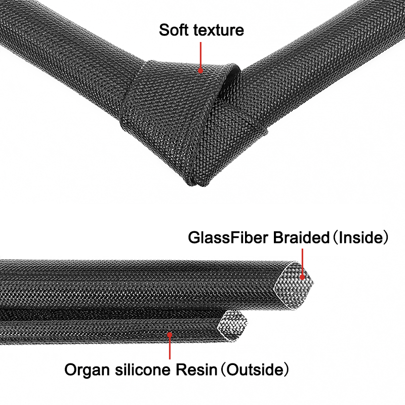 Silicone Coated Fiberglass Bra - Cable Sleeve Braided 评论和价格