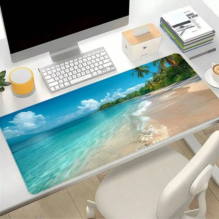 Blue Ocean Mouse Pad Summer Be - Gaming Accessories As Gifts 评论和价格