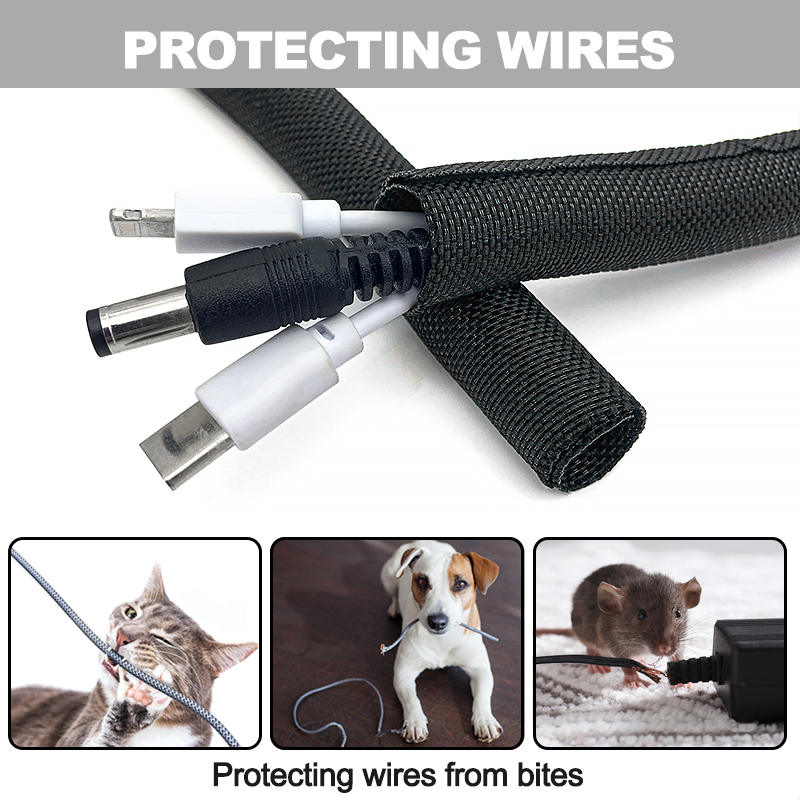 5/10M Self Closing PET Braided - Cable Sleeve Braided 评论和价格