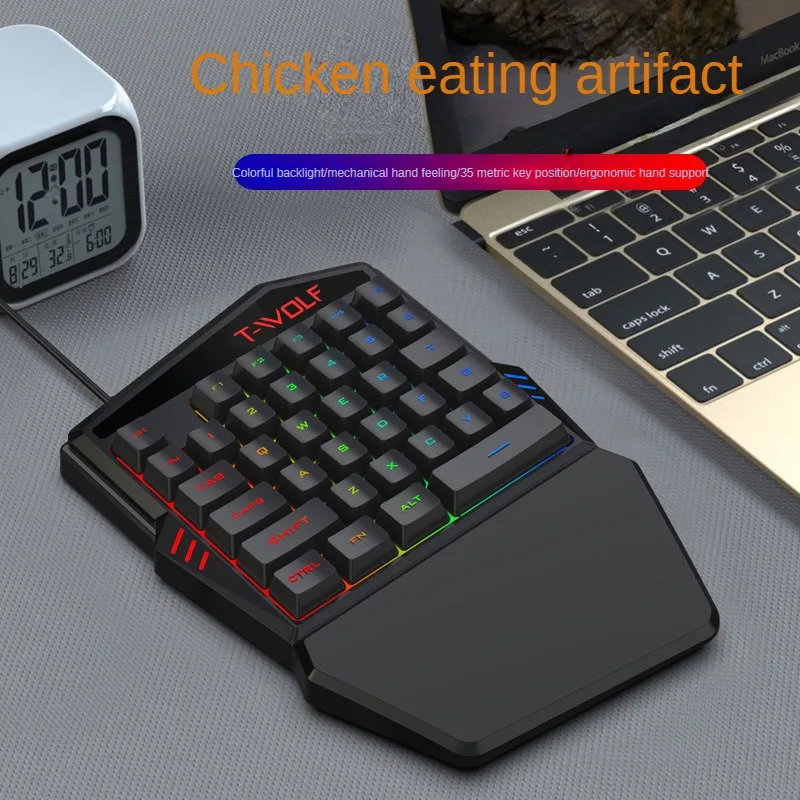 T-WOLF TF900 One Handed Keyboa - Gaming Accessories For Mobile 评论和价格