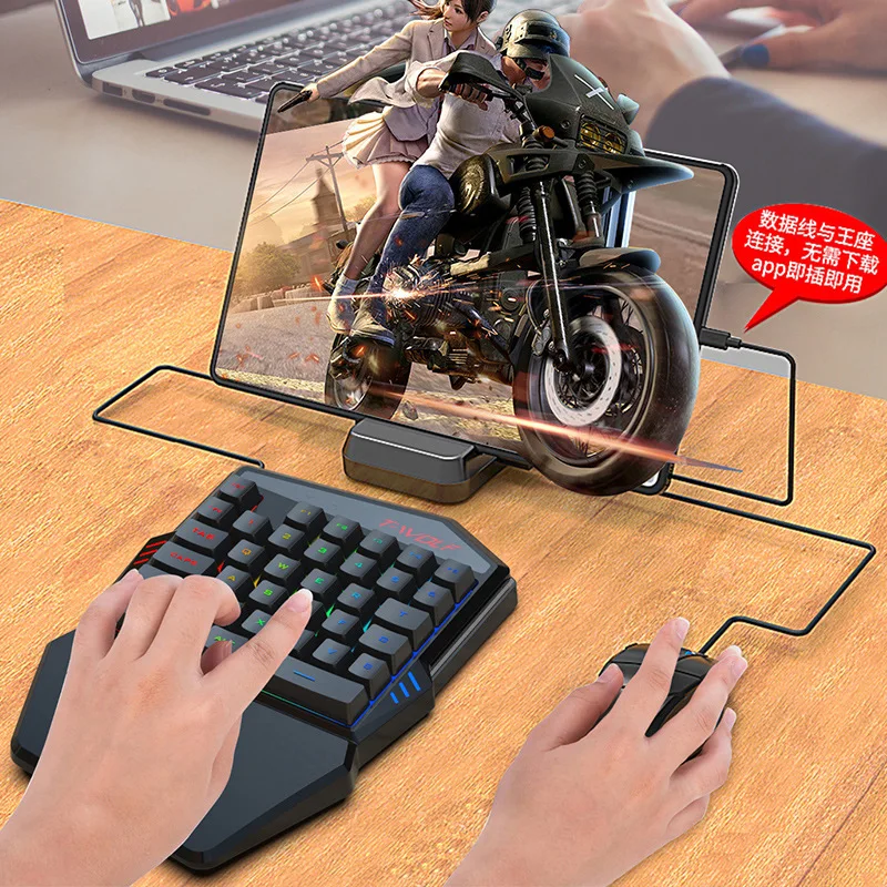 T-WOLF TF900 One Handed Keyboa - Gaming Accessories For Mobile 评论和价格