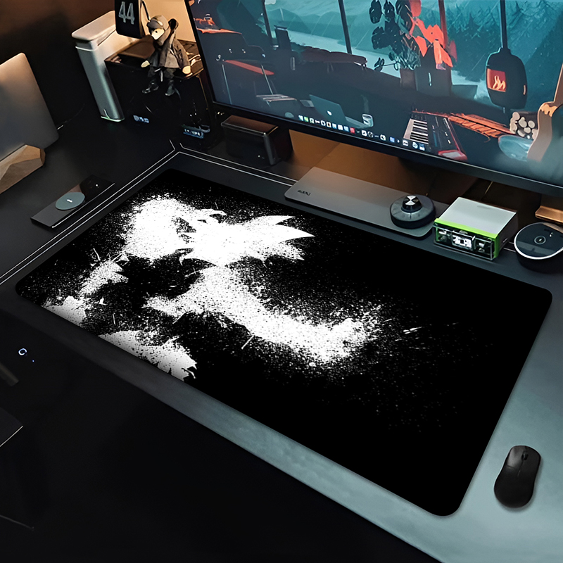 DBZ Black Anime Mouse Pad Drag - Gaming Office Accessories 评论和价格