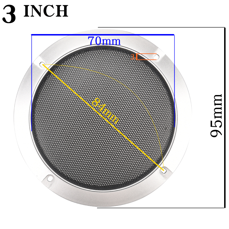 Silvery 2 3 4 5 6.5 8 10INCH S - Case Mesh Panel 评论和价格
