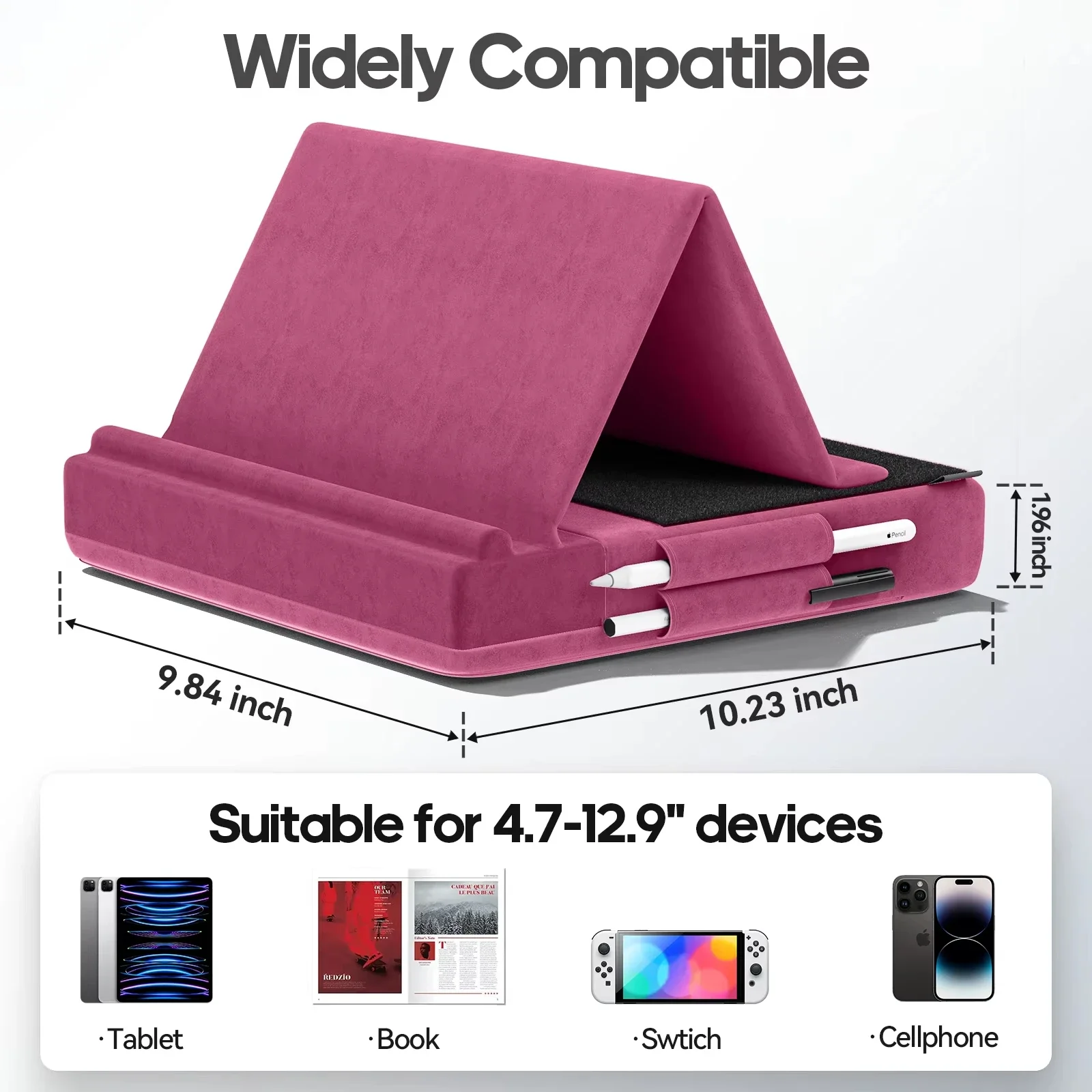 Upgraded Tablet Pillow Stand M - Desk Corner Mat 评论和价格