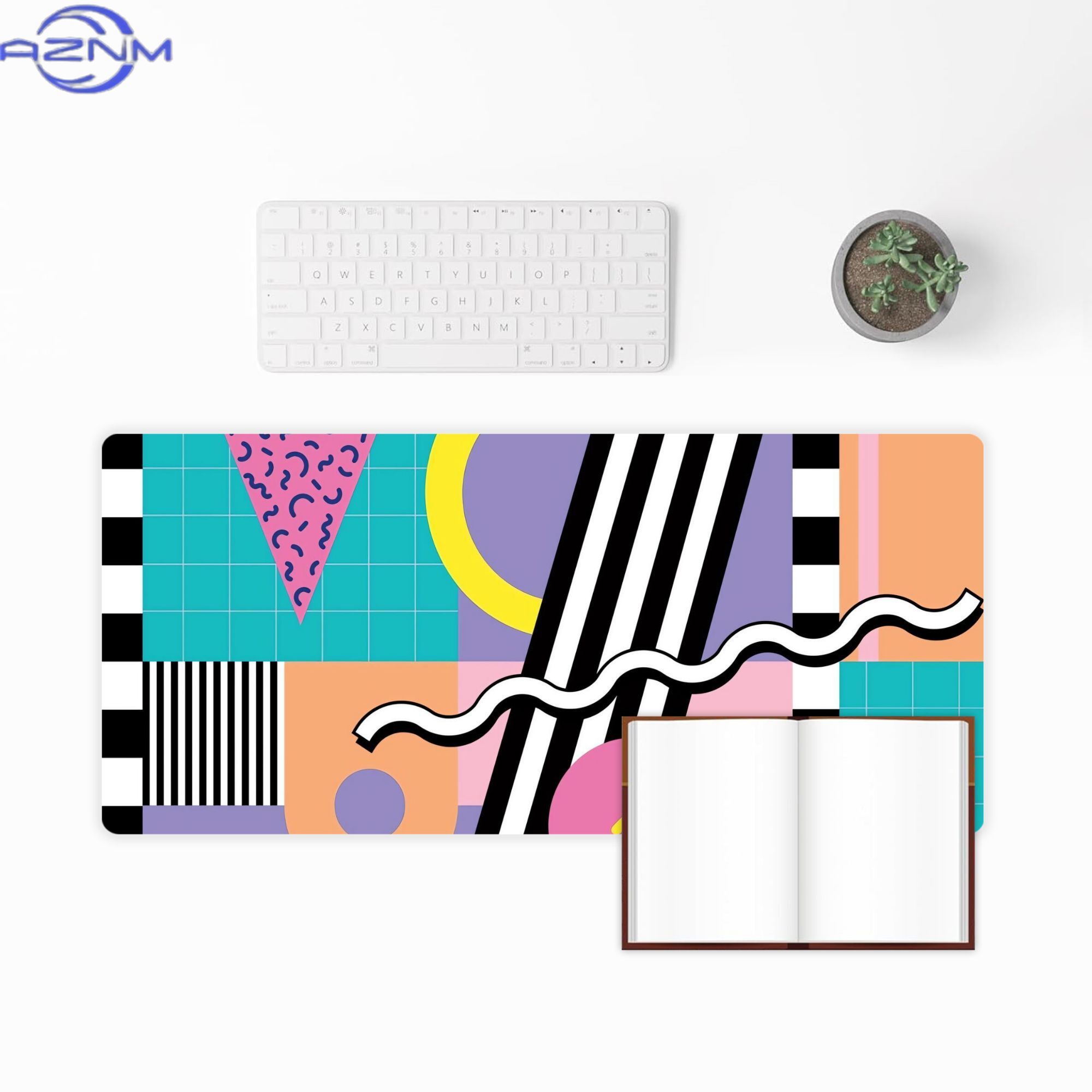 Memphis Pattern 91  90s 80s De - Desk Corner Mat 评论和价格