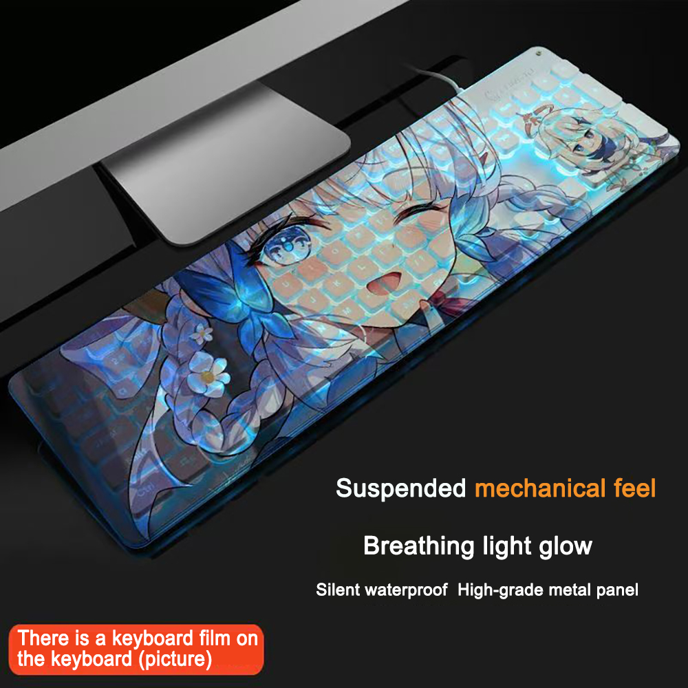 Gaming Keyboard 104 Keys Gensh - Gaming Accessories Cute 评论和价格
