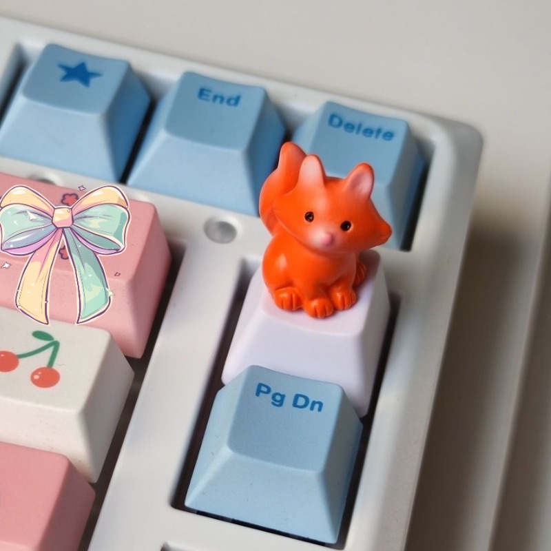 1PC Fox Cute Keycap Animal Per - Gaming Accessories Cute 评论和价格
