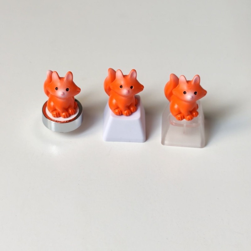1PC Fox Cute Keycap Animal Per - Gaming Accessories Cute 评论和价格