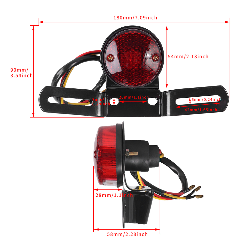 12V Halogen Moto Rear Lights M - Gaming Equipment Accessories 评论和价格