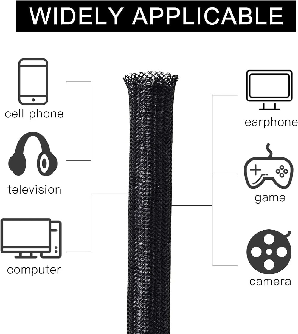 9-15M Plit Pipe Tube Protector - Cable Sleeve Braided 评论和价格