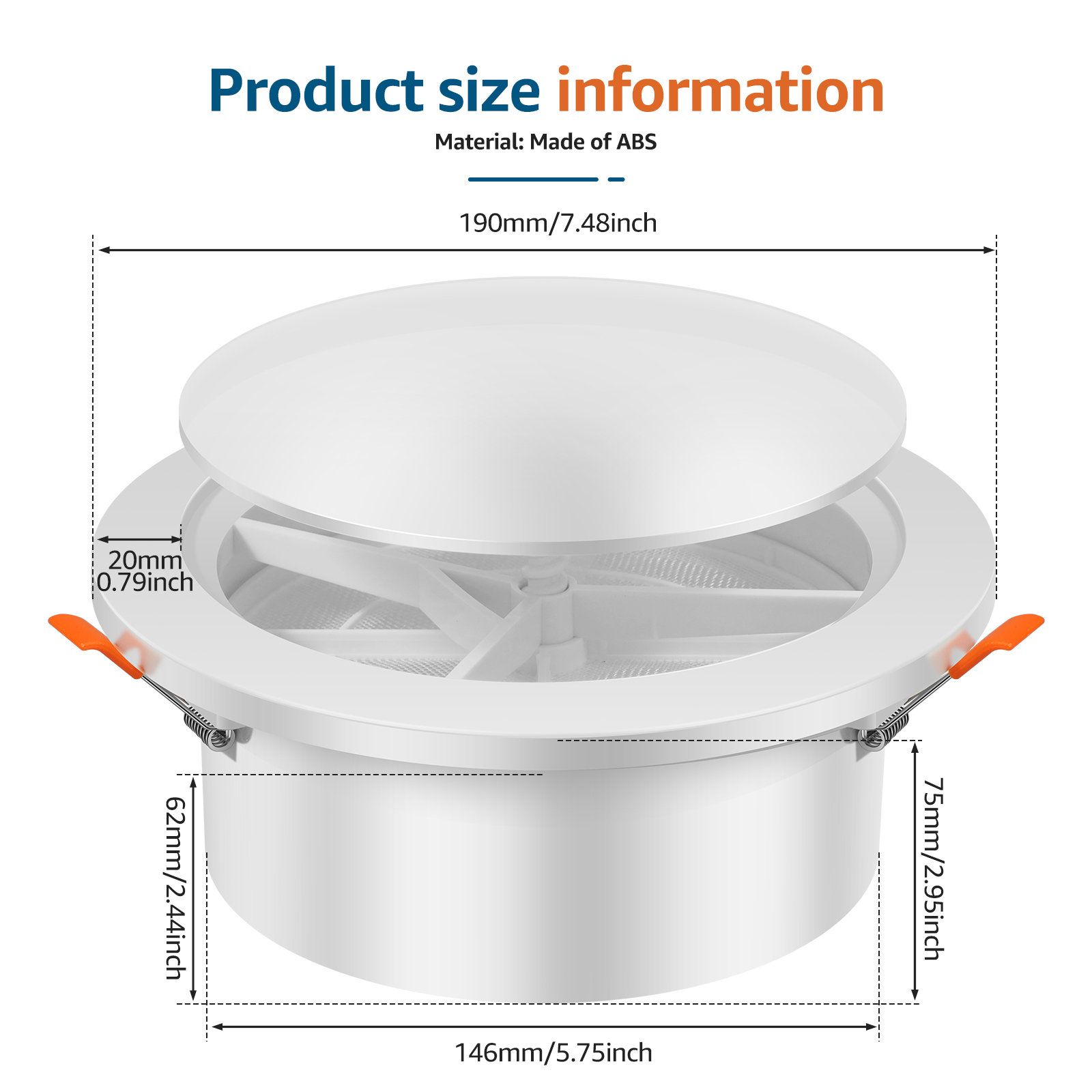 Round Vent Cover with Adjustab - Case Mesh Panel 评论和价格