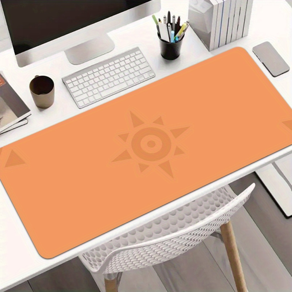 XXL Large Desk Mat Warm Orange - Desk Corner Mat 评论和价格