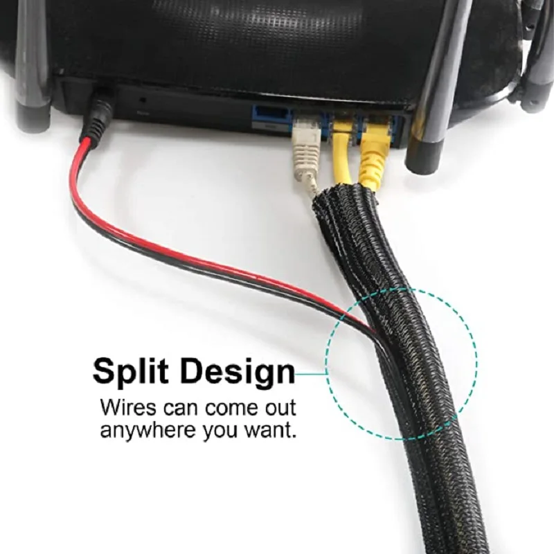 1m 3m 5m braided cable sleeve  - Cable Sleeve Braided 评论和价格