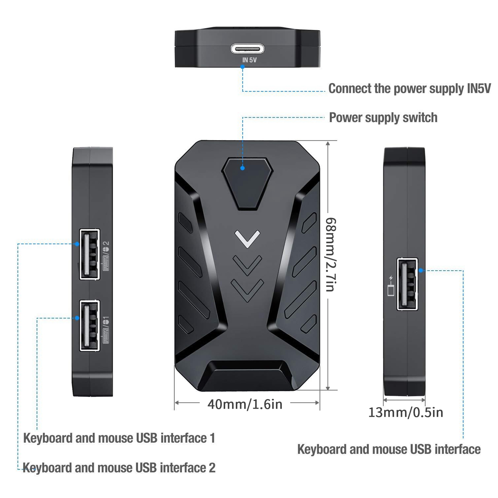 Gaming Keyboard Mouse Converte - Gaming Accessories For Mobile 评论和价格