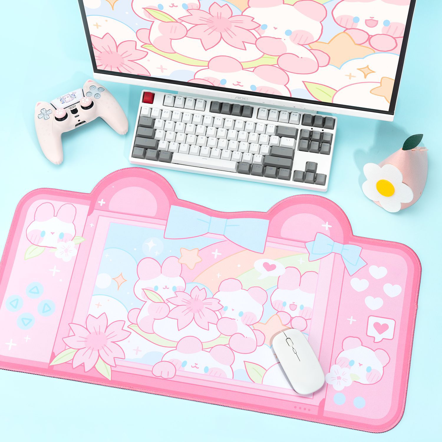 Extra Large Kawaii Gaming Mous - Gaming Accessories Cute 评论和价格
