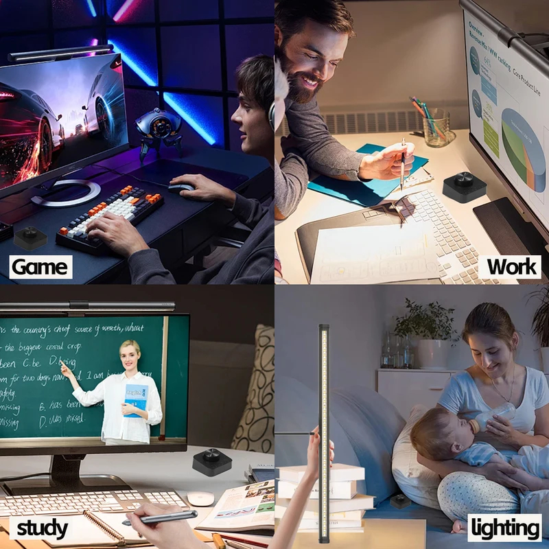 Portable LED Eye-Care Desk Lam - Monitor Light Bar 评论和价格