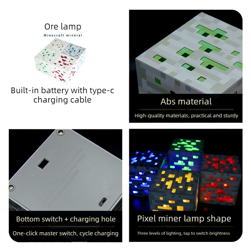 LED Night Light Game Torch Lam - Gaming Accessories Minecraft 评论和价格