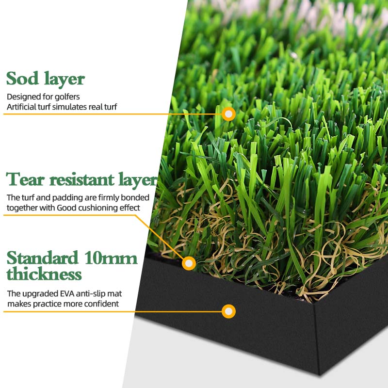 Premium Dual-Turf Golf Mat: Up - Desk Corner Mat 评论和价格