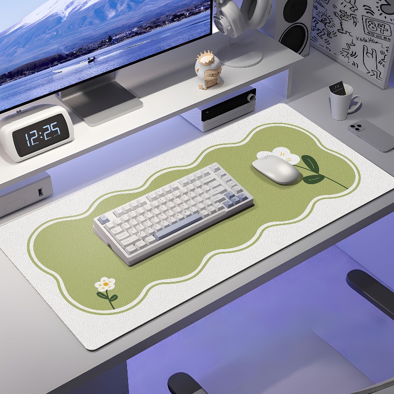 JLT Large Faux Leather Desk Pa - Desk Corner Mat 评论和价格
