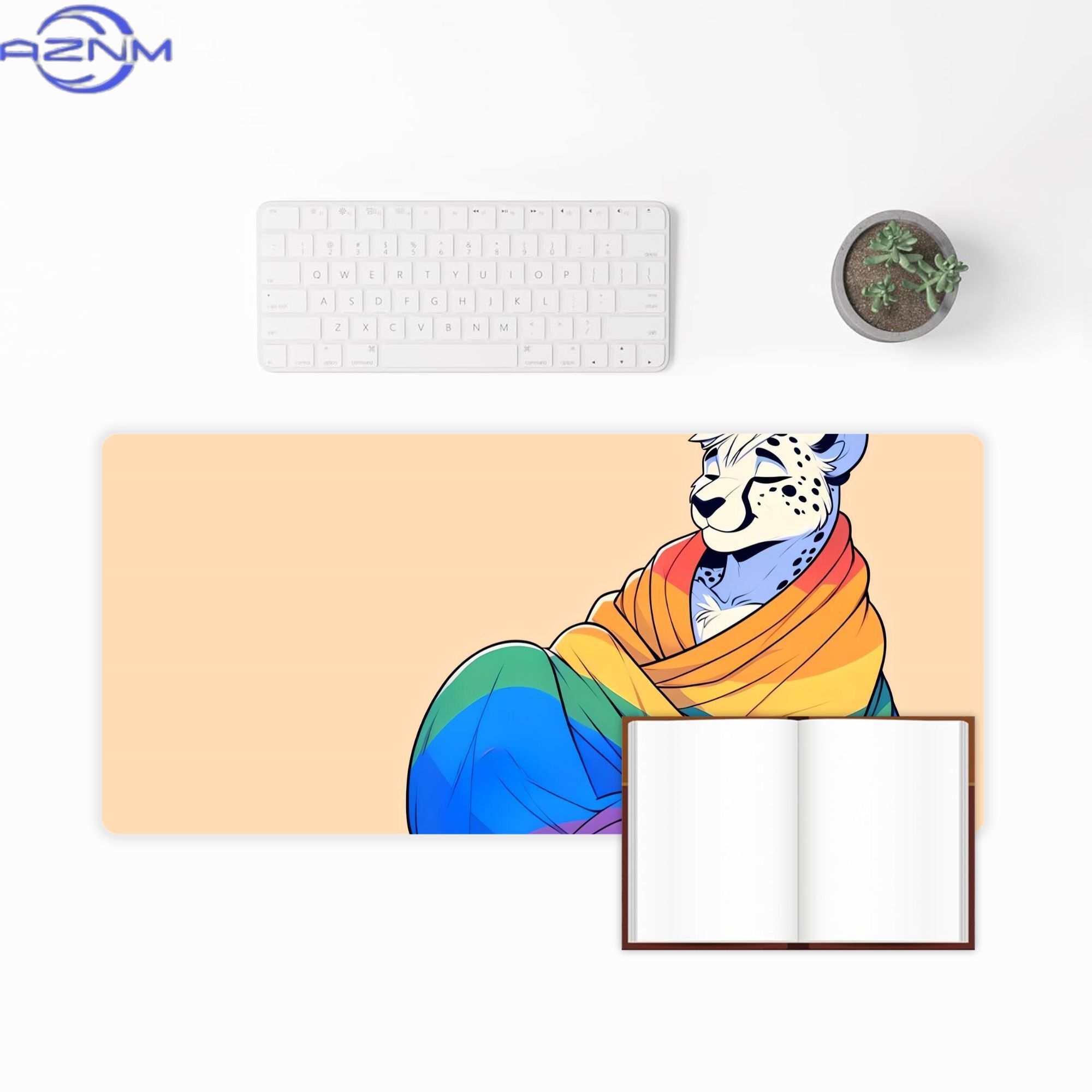 Comfy Womfy Furry Pride Cheeta - Desk Corner Mat 评论和价格