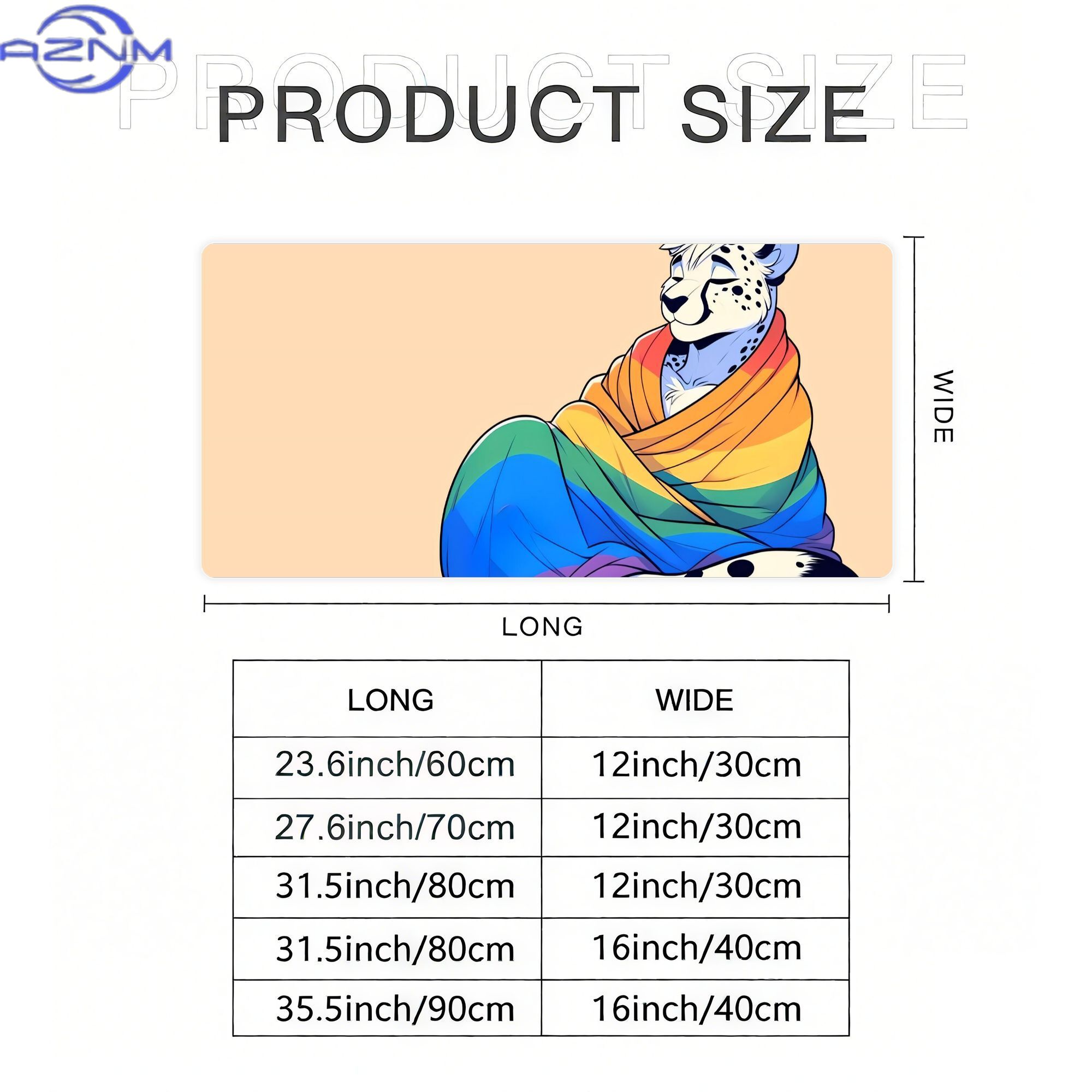 Comfy Womfy Furry Pride Cheeta - Desk Corner Mat 评论和价格