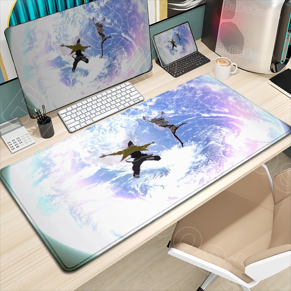 HD Printing New Wallpaper C_cy - Desk Corner Mat 评论和价格