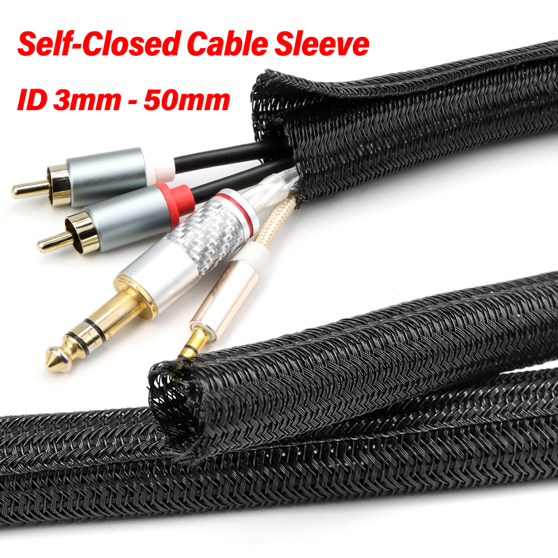 1/3/5m Closed Cable Sleeve 3mm - Cable Sleeve Braided 评论和价格